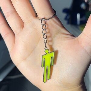 Billie Eilish Glow In The Dark Green Blohsh Keychain